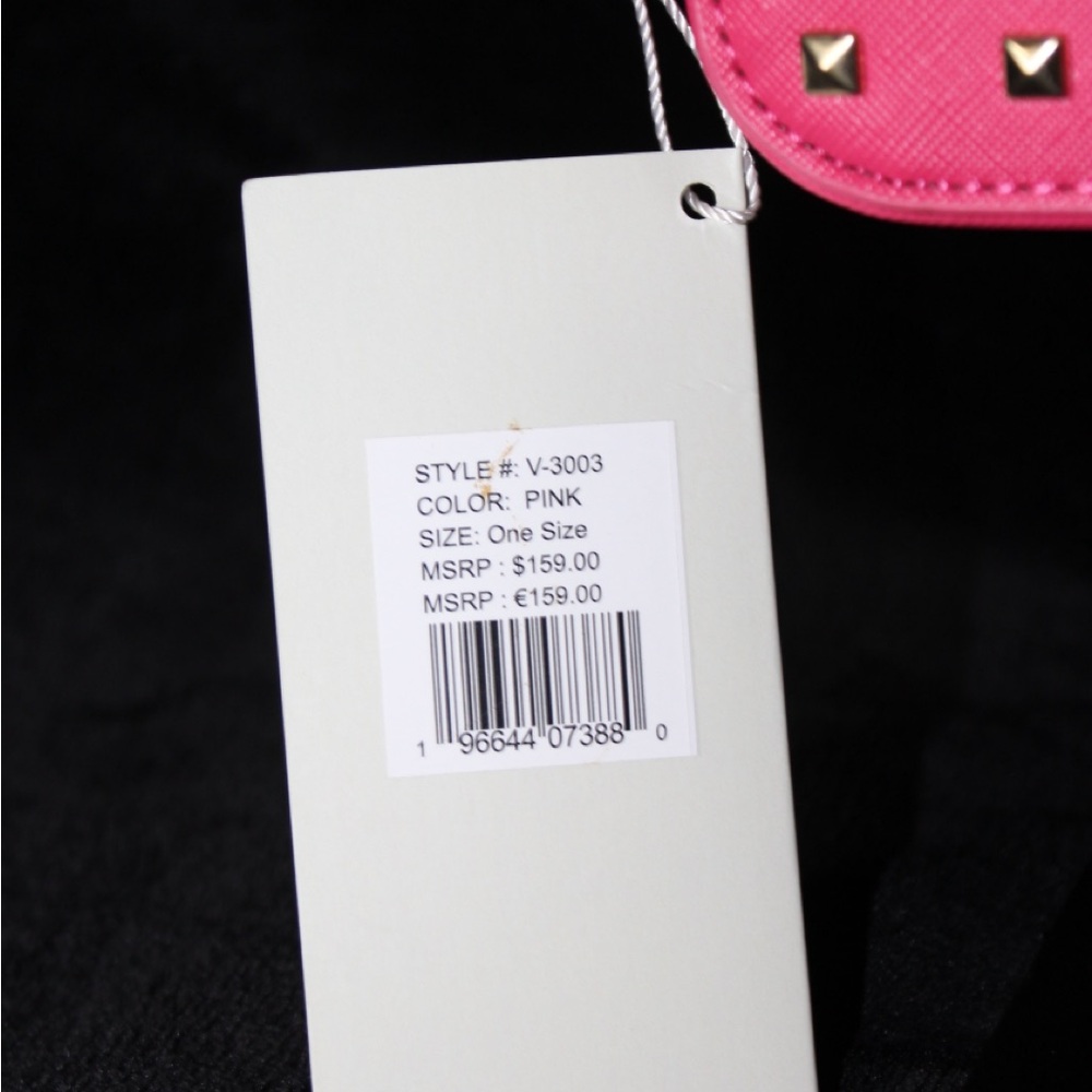 Valentino Orlandi Fuchsia Studded Crossbody Bag - Picture 5 of 10